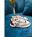 Louis Vuitton Charlie Sneakers In White Leather With Red Detail Louis Vuitton Charlie Sneakers In White Leather With Red Detail