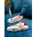 Louis Vuitton Charlie Sneakers In White Leather With Red Detail Louis Vuitton Charlie Sneakers In White Leather With Red Detail