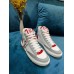 Louis Vuitton White Charlie Sneaker Boots With Red Detail