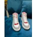 Louis Vuitton White Charlie Sneaker Boots With Red Detail