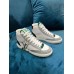 Louis Vuitton White Charlie Sneaker Boots With Vert Detail