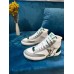 Louis Vuitton White Charlie Sneaker Boots With Vert Detail