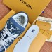 Louis Vuitton Men's LV Trainer Sneakers In Blue Monogram Denim Louis Vuitton Men's LV Trainer Sneakers In Blue Monogram Denim