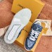 Louis Vuitton Men's LV Trainer Sneakers In Blue Monogram Denim Louis Vuitton Men's LV Trainer Sneakers In Blue Monogram Denim
