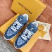 Louis Vuitton Men's LV Trainer Sneakers In Blue Monogram Denim Louis Vuitton Men's LV Trainer Sneakers In Blue Monogram Denim