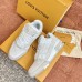 Louis Vuitton Men's LV Trainer Sneakers In Beige Monogram Denim Louis Vuitton Men's LV Trainer Sneakers In Beige Monogram Denim