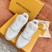 Louis Vuitton Men's LV Trainer Sneakers In Beige Monogram Denim Louis Vuitton Men's LV Trainer Sneakers In Beige Monogram Denim