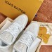 Louis Vuitton Men's LV Trainer Sneakers In Beige Monogram Denim Louis Vuitton Men's LV Trainer Sneakers In Beige Monogram Denim