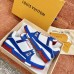 Louis Vuitton Men's LV Trainer Sneakers In Blue/White Leather Louis Vuitton Men's LV Trainer Sneakers In Blue/White Leather