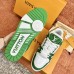 Louis Vuitton Men's LV Trainer Sneakers In Green Denim with Leather Louis Vuitton Men's LV Trainer Sneakers In Green Denim with Leather