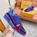 Louis Vuitton Men's LV Trainer Sneakers In Purple Crystals Louis Vuitton Men's LV Trainer Sneakers In Purple Crystals