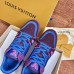 Louis Vuitton Men's LV Trainer Sneakers In Purple Crystals Louis Vuitton Men's LV Trainer Sneakers In Purple Crystals