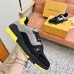 Louis Vuitton Men's LV Trainer Sneakers In Black Crystals Louis Vuitton Men's LV Trainer Sneakers In Black Crystals