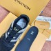 Louis Vuitton Men's LV Trainer Sneakers In Black Crystals Louis Vuitton Men's LV Trainer Sneakers In Black Crystals