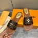 Louis Vuitton Lock It Flat Mules In Perforated Monogram Canvas