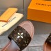 Louis Vuitton Lock It Flat Mules In Perforated Monogram Canvas