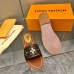 Louis Vuitton Lock It Flat Mules In Perforated Monogram Canvas