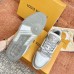 Louis Vuitton Men's LV Trainer Sneakers In White/Grey Leather Louis Vuitton Men's LV Trainer Sneakers In White/Grey Leather