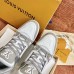 Louis Vuitton Men's LV Trainer Sneakers In White/Grey Leather Louis Vuitton Men's LV Trainer Sneakers In White/Grey Leather