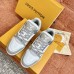 Louis Vuitton Men's LV Trainer Sneakers In White/Grey Leather Louis Vuitton Men's LV Trainer Sneakers In White/Grey Leather