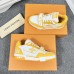 Louis Vuitton Men's LV Trainer Sneakers In Yellow Denim with Mesh