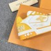 Louis Vuitton Men's LV Trainer Sneakers In Yellow Denim with Mesh