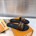 Louis Vuitton Lock It Flat Mules In Monogram Canvas