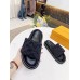 Louis Vuitton Pool Pillow Flat Comfort Mules Black
