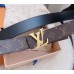 Louis Vuitton LV Shake 40mm Reversible Belt In Monogram Canvas M0452V Louis Vuitton LV Shake 40mm Reversible Belt In Monogram Canvas M0452V