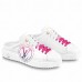 Louis Vuitton Time Out Open Back Sneakers with Fuchsia Printed Louis Vuitton Time Out Open Back Sneakers with Fuchsia Printed