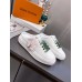 Louis Vuitton Time Out Open Back Sneakers with Green Printed