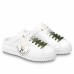 Louis Vuitton Time Out Open Back Sneakers with Green Printed