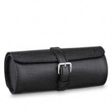 Louis Vuitton 3 Watch Case In Taiga Leather M32609 Louis Vuitton 3 Watch Case In Taiga Leather M32609