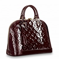 Louis Vuitton Alma PM Bag In Monogram Vernis Leather M91611 Louis Vuitton Alma PM Bag In Monogram Vernis Leather M91611