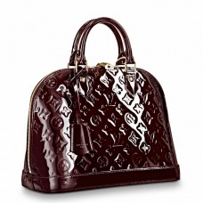 Louis Vuitton Alma PM Bag In Monogram Vernis Leather M91611 Louis Vuitton Alma PM Bag In Monogram Vernis Leather M91611