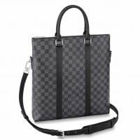 Louis Vuitton Anton Tote Bag In Damier Graphite Canvas N40000 Louis Vuitton Anton Tote Bag In Damier Graphite Canvas N40000