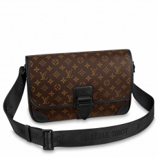 Louis Vuitton Archy Messenger MM Bag In Monogram Macassar Canvas M46328