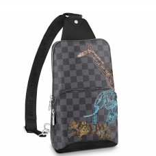 Louis Vuitton Avenue Sling Bag In Damier Graphite Canvas N45277 Louis Vuitton Avenue Sling Bag In Damier Graphite Canvas N45277