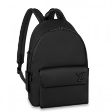 Louis Vuitton Backpack In Black LV Aerogram Leather M57079 Louis Vuitton Backpack In Black LV Aerogram Leather M57079