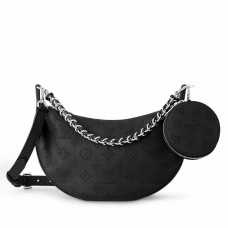 Louis Vuitton Baia PM Bag in Black Mahina Leather M22819 Louis Vuitton Baia PM Bag in Black Mahina Leather M22819