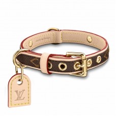 Louis Vuitton Baxter Dog Collar PM In Monogram Canvas M58072