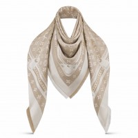 Louis Vuitton Beige Studdy Denim Monogram Shawl M73699 Louis Vuitton Beige Studdy Denim Monogram Shawl M73699
