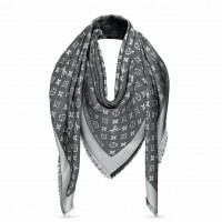 Louis Vuitton Black Monogram Denim Shawl M71378