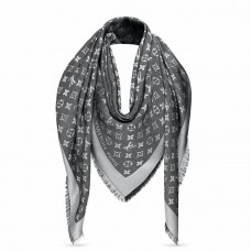 Louis Vuitton Black Monogram Denim Shawl M71378 Louis Vuitton Black Monogram Denim Shawl M71378