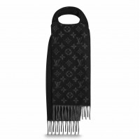 Louis Vuitton Black Monogram Gradient Scarf M71607 Louis Vuitton Black Monogram Gradient Scarf M71607