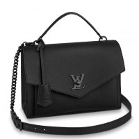 Louis Vuitton Black MyLockme Bag with Black Hardware M55816 Louis Vuitton Black MyLockme Bag with Black Hardware M55816
