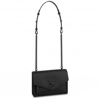 Louis Vuitton Black Mylockme BB Bag with Blakc Hardware M55848