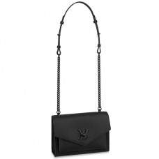 Louis Vuitton Black Mylockme BB Bag with Blakc Hardware M55848 Louis Vuitton Black Mylockme BB Bag with Blakc Hardware M55848