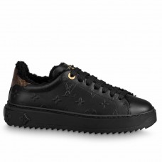 Louis Vuitton Black Time Out Sneakers with Shearling Lining Louis Vuitton Black Time Out Sneakers with Shearling Lining