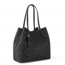 Louis Vuitton Blossom MM Bag In Black Mahina Leather M21851 Louis Vuitton Blossom MM Bag In Black Mahina Leather M21851